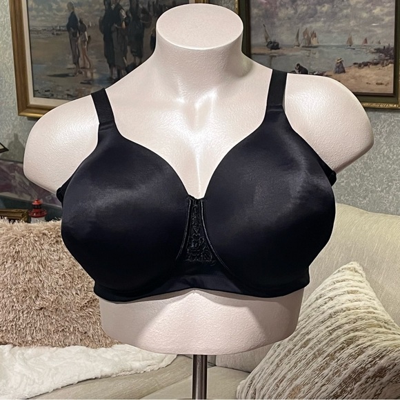 Vanity Fair Other - Vanity Fair 71380 Beauty Back Full-Figure 44DDD Smoothing‎ Wireless Bra Black